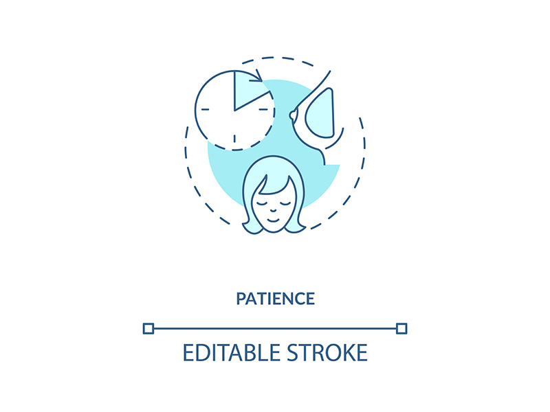 Patience concept icon