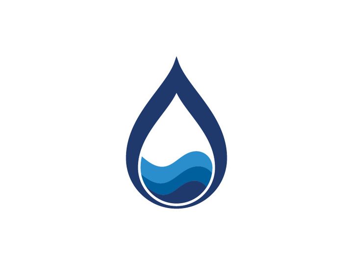 Water drop Logo illustration