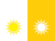 Sun vector illustration icon logo template design