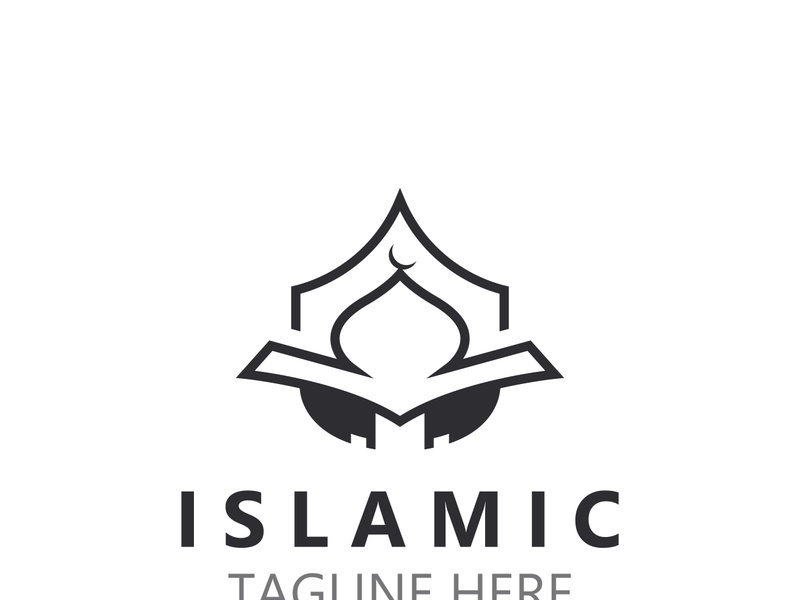 Islamic Mosque Logo design, template Islamic, Islamic Day Ramadan vector graphic creative idea