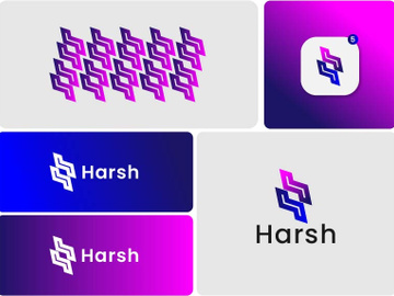 H logo design - letter h logo - app logo - creative logo - trend logo preview picture