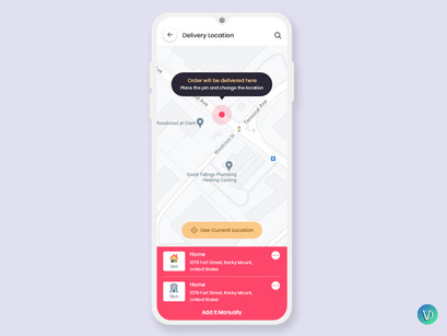 Online Pizza Delivery Mobile App UI Kit