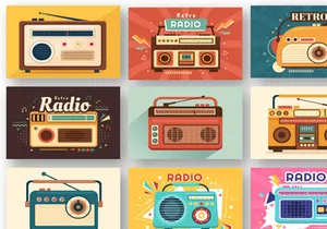 23 Radio Player Style Illustration