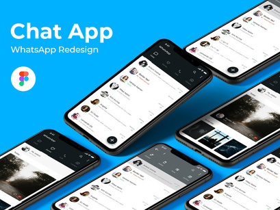 Chat App - WhatsApp Redesign Concept
