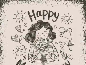 Happy Mother Day Vector Illustration preview picture