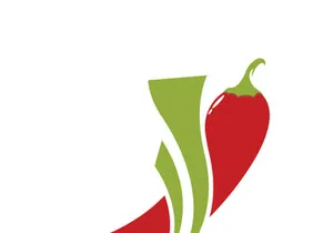 Red hot natural chili icon vector illustration