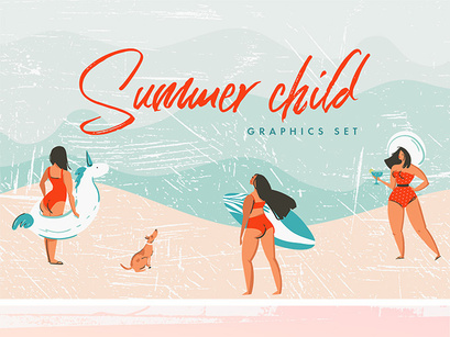Summer Child Graphics Set