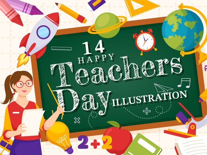 14 Happy Teacher's Day Illustration
