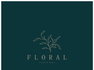 Elegant floral and leaf frame. Delicate botanical vector illustration for labels, spas, corporate identity, and wedding invitations preview picture