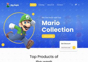 Landing page web de jogo