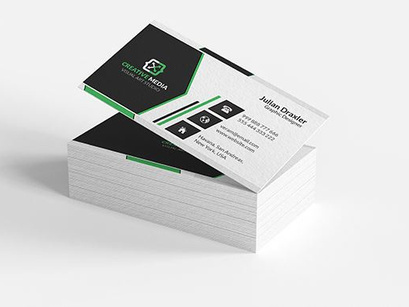 Free Business Card Template 3 Colors