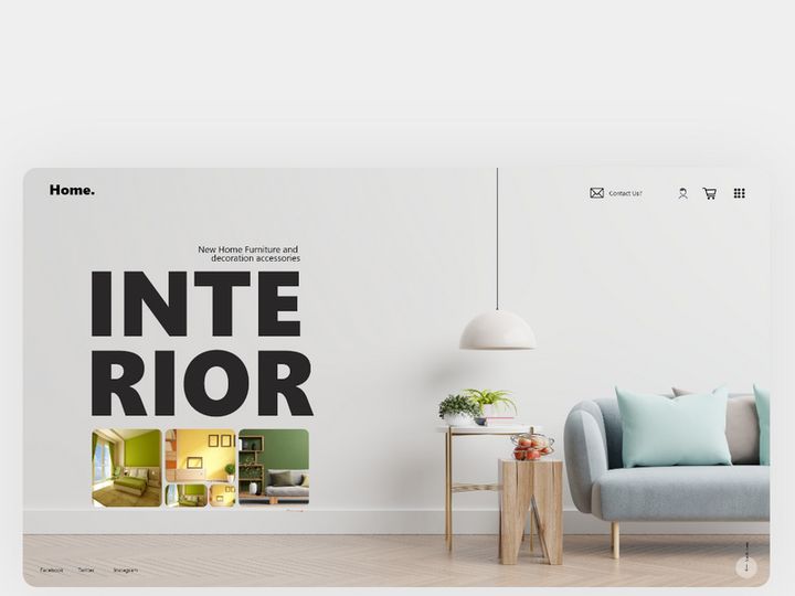 Interior Web Landing Page