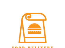 Food delivery catering fast food logo vector icon