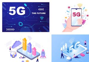 15 5G Network Wireless Technology Smartphone Vector