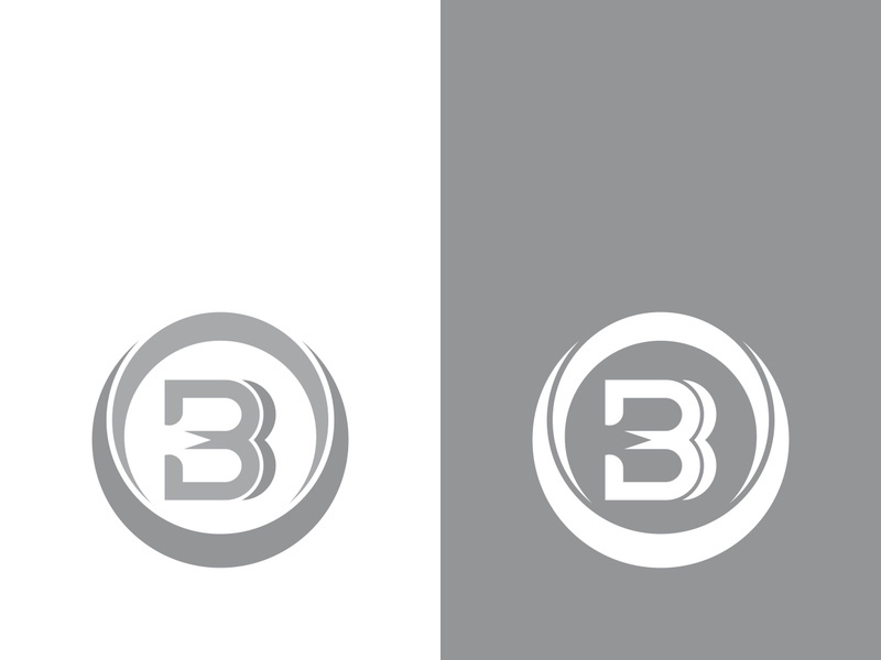 B letter logo template vector illustration