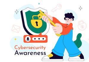 10 Cybersecurity Awareness Campaign Illustration