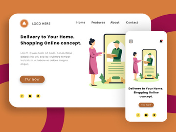 Delivery to Your Home. Shopping Online preview picture