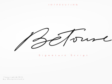 Betoure | Signature script preview picture