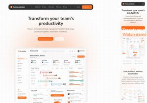 PlanLanding - Landing Page for Organized Productivity