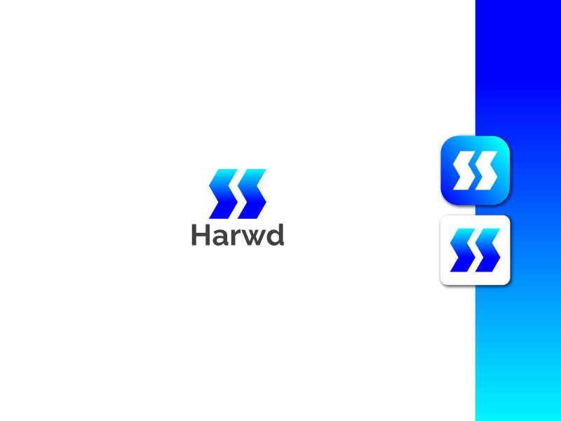 Lettermark Logo - Letter H Logo - Gradient Logo - Business Logo Design