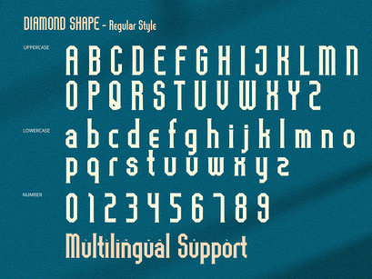 Diamond Shape - Serif Font