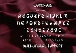 Wondrous - Display Font