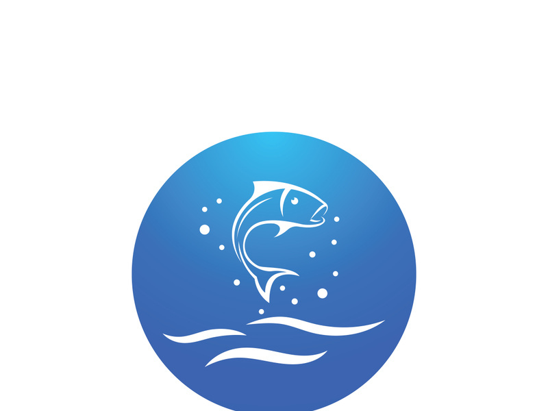 Ocean water wave wave logo design.