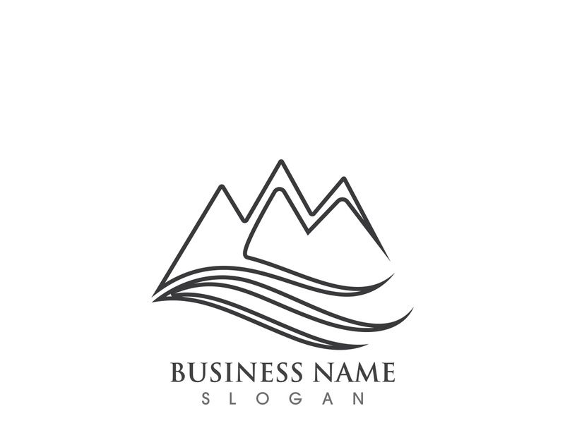 Mountain icon Logo Template Vector illustration design