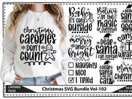 Christmas SVG Bundle Vol-102 preview picture