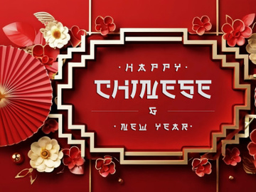 PSD 3d rendaring realistic chinese new year background bundles preview picture