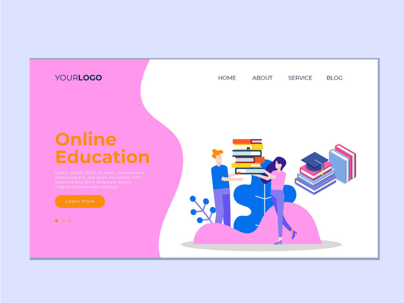 School landing page