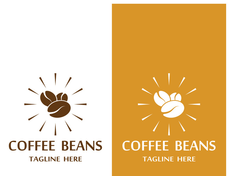 Premium coffee bean logo design.