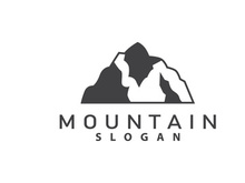 Mountain Logo, Nature Landscape Vector