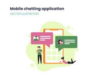 Mobile chatting application preview picture