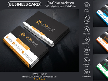 Corporate Business Card Design preview picture