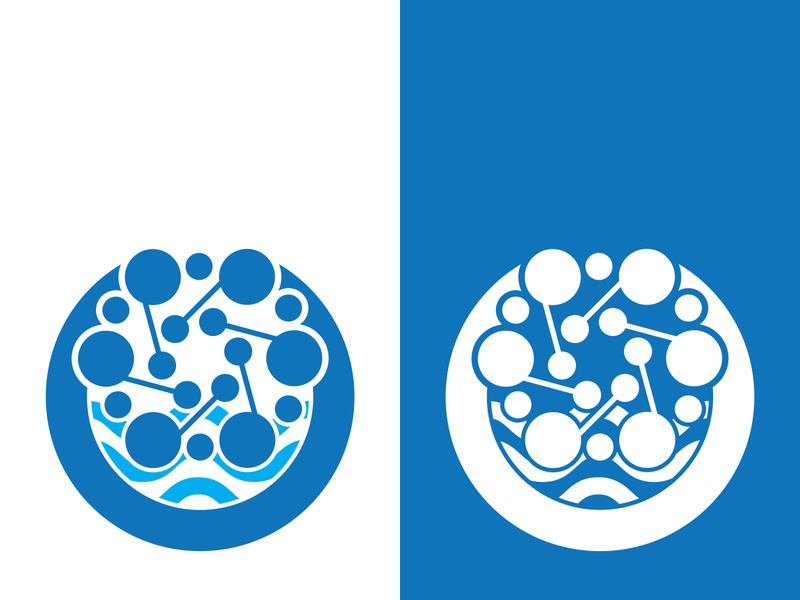 Molecule symbol logo template vector illustration design