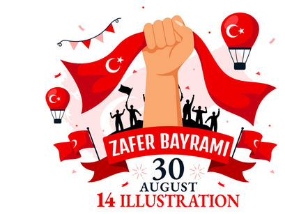 14 Turkey Victory Day Illustration
