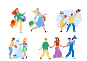 Shopping characters