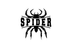 Spider Logo, Insect Animal Vector, Premium Vintage Design