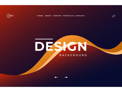 Abstract Geometric Waves UI UX Background