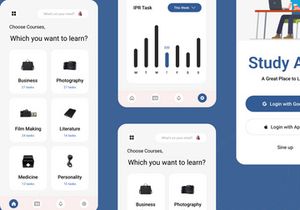 Online Course Education App Mobile Application UI Kit
