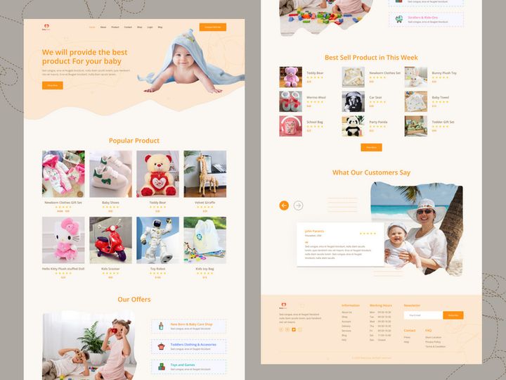 Baby-Care-Product-Website-Landing-Page