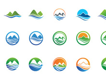 Landscape Mountain Logo Nature