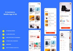 E-commerce mobile app ui kit