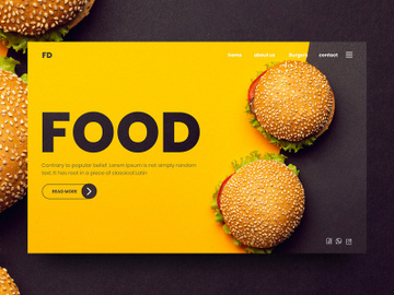 Food Website Landing page preview picture