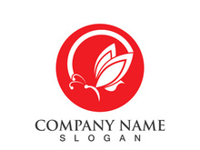 Butterfly logo template symbol vector icon design