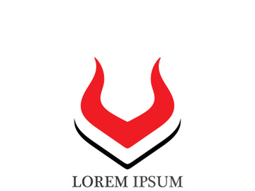 Bull horn logo and symbols template icons app preview picture