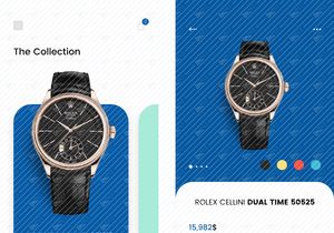Home and Product details concept screens for Mobile app