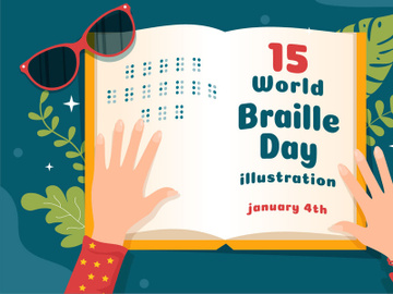 15 World Braille Day Illustration preview picture