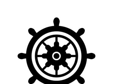 The cruise logo,ship steering logo, boat, yacht, rope, maritime, anchor. Logo for business, sailor, sailing, tourism preview picture